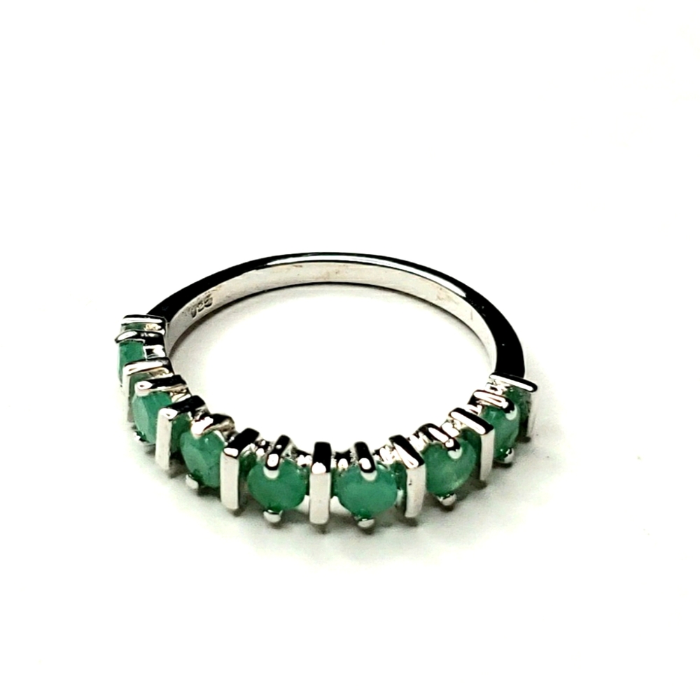 Silver Emerald Ring - image 2